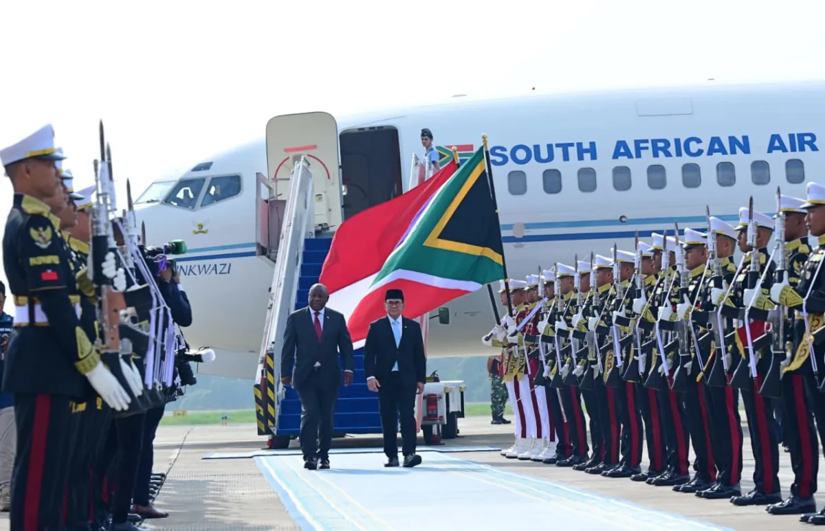 Presiden Afrika Selatan Ramaphosa Resmi Kunjungi Indonesia
