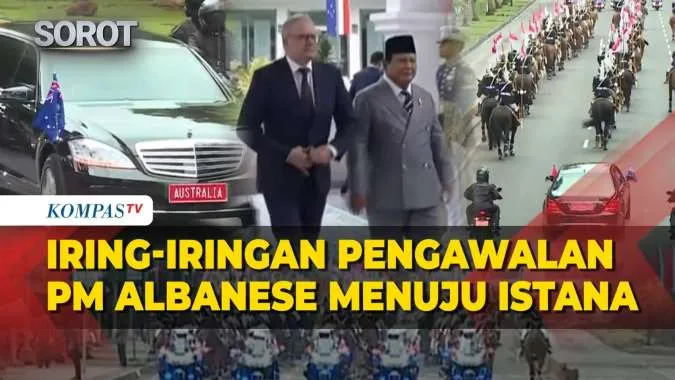 Kedatangan PM Australia Anthony Albanese Disambut Meriah di Istana Merdeka