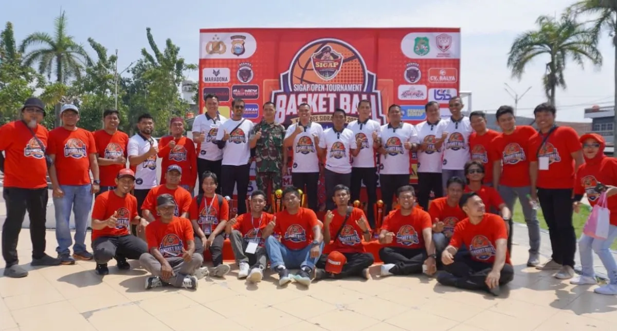 Bupati Sidrap Resmi Buka Turnamen Basket Kapolres Sidrap Cup 2025