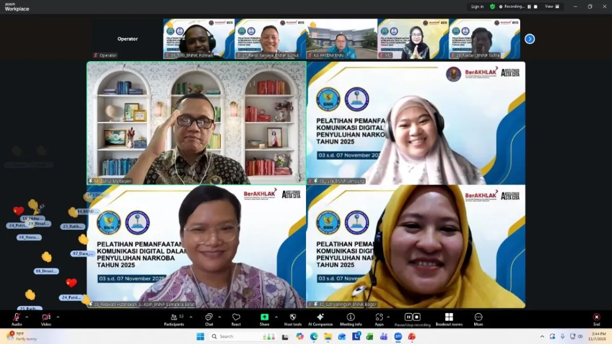 Pelatihan Digital BNN Tingkatkan Kapasitas Penyuluh Narkoba