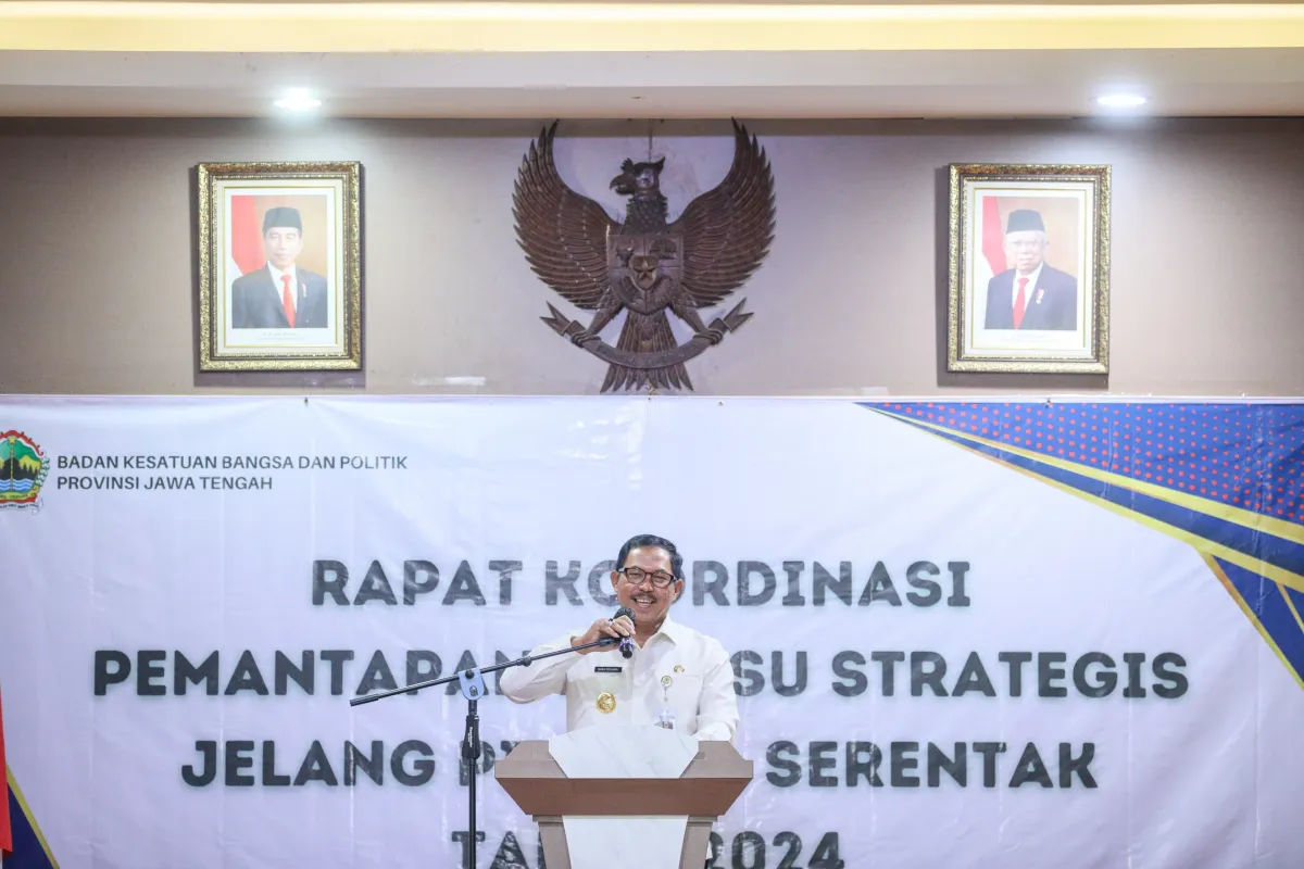 Pj Gubernur Jateng Ajak Kolaborasi Antisipasi Kerawanan Pilkada 2024