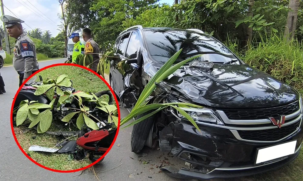 Kecelakaan Mengerikan di Jalan Pantai Trikora, Korban Mengalami Luka Parah