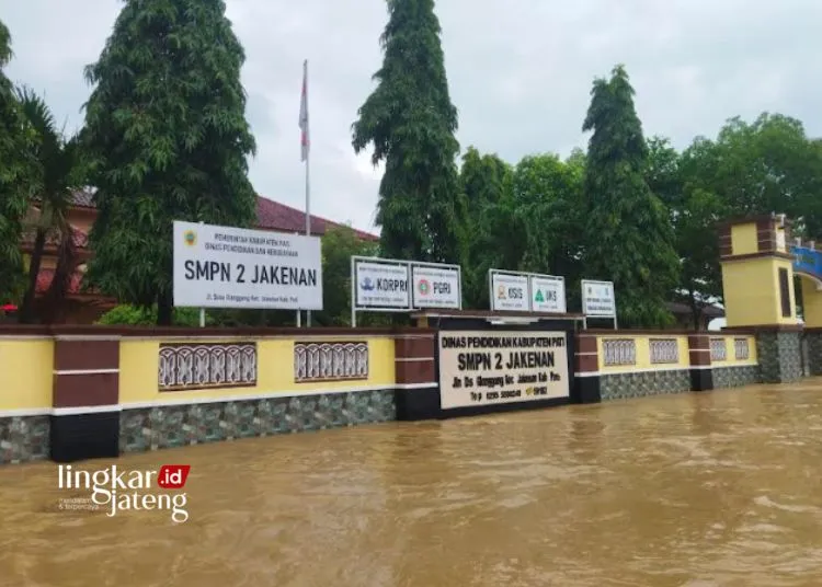 Banjir di Pati Ganggu Proses Belajar Mengajar, Sekolah Terapkan Sistem Daring