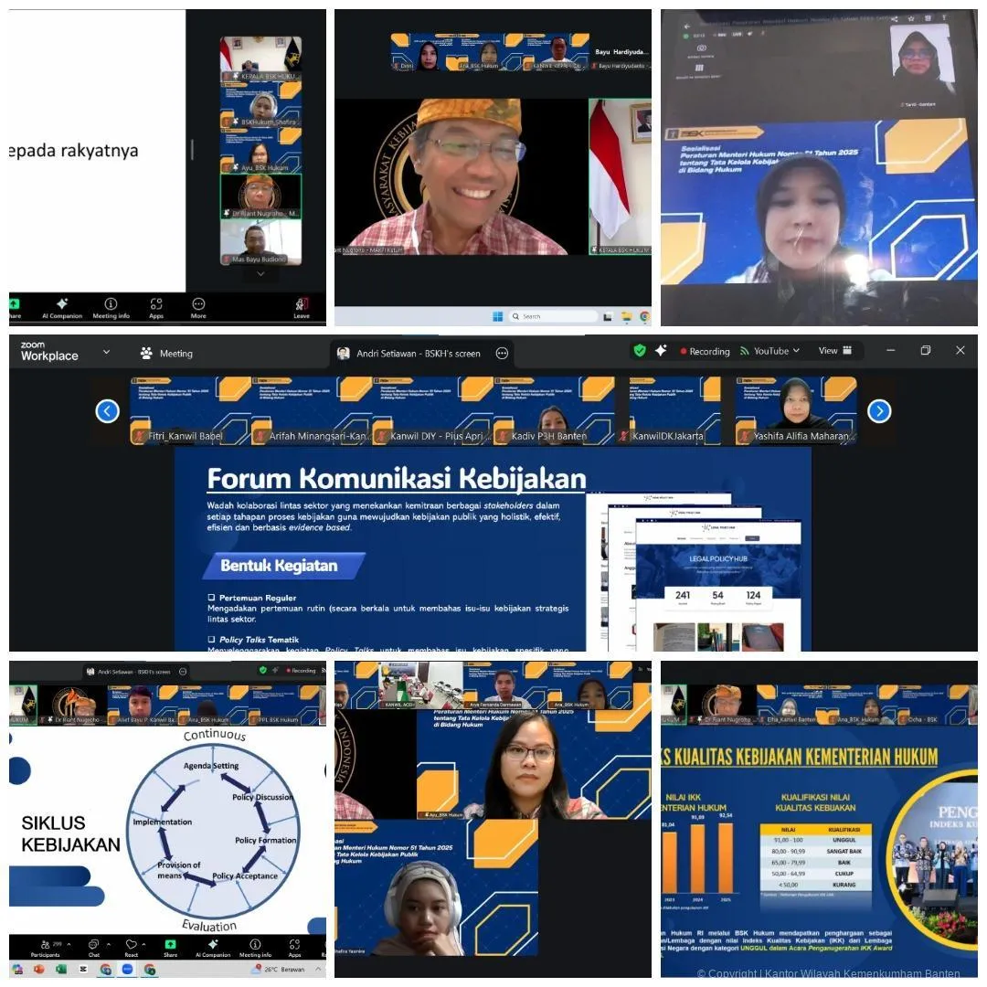 Kemenkum Banten Perkuat Kebijakan Publik Melalui Sosialisasi Permenkum 51/2025