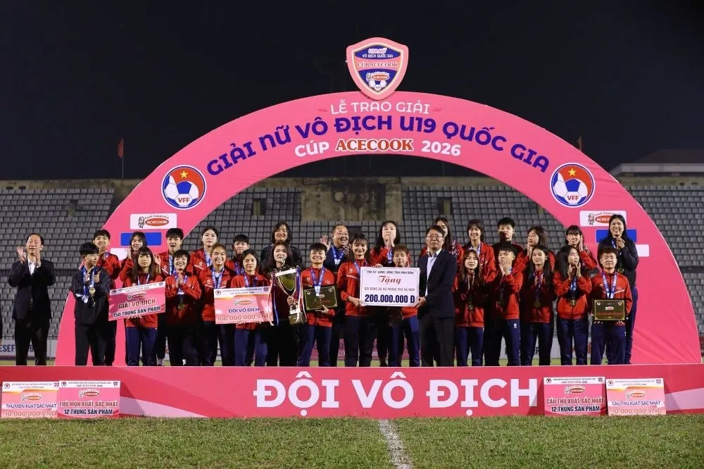 Tim U19 Phong Phu Ha Nam Juara Kejuaraan Sepak Bola Wanita Nasional 2026