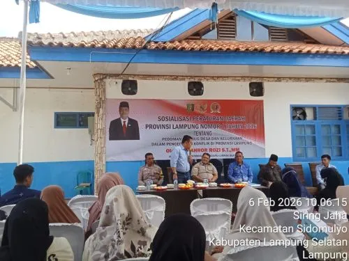 Bhabinkamtibmas Sidomulyo Ikut Hadiri Reses DPRD di Desa Siring Jaha