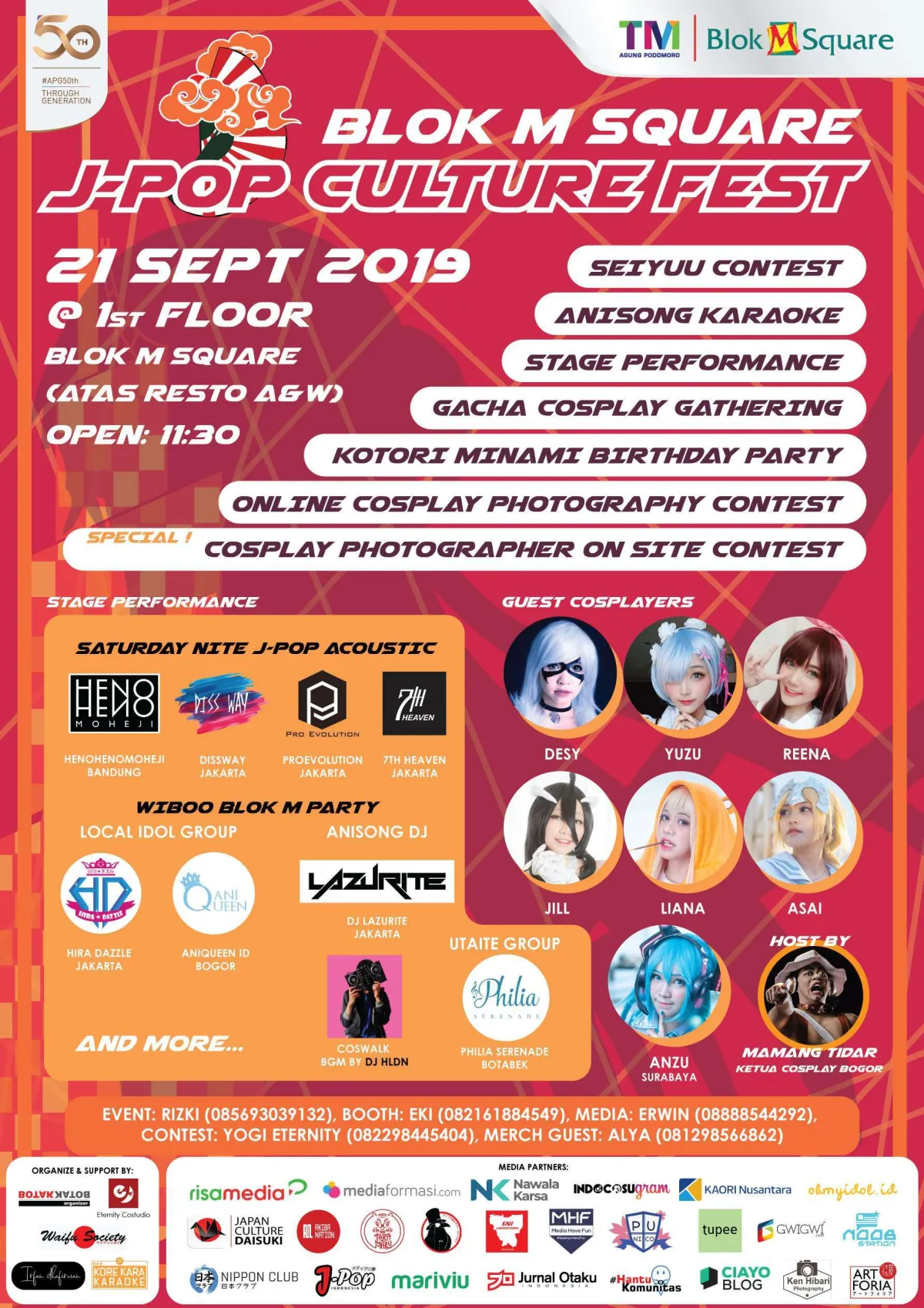 Festival Budaya Jepang Blok M Square Hadir 21 September 2019