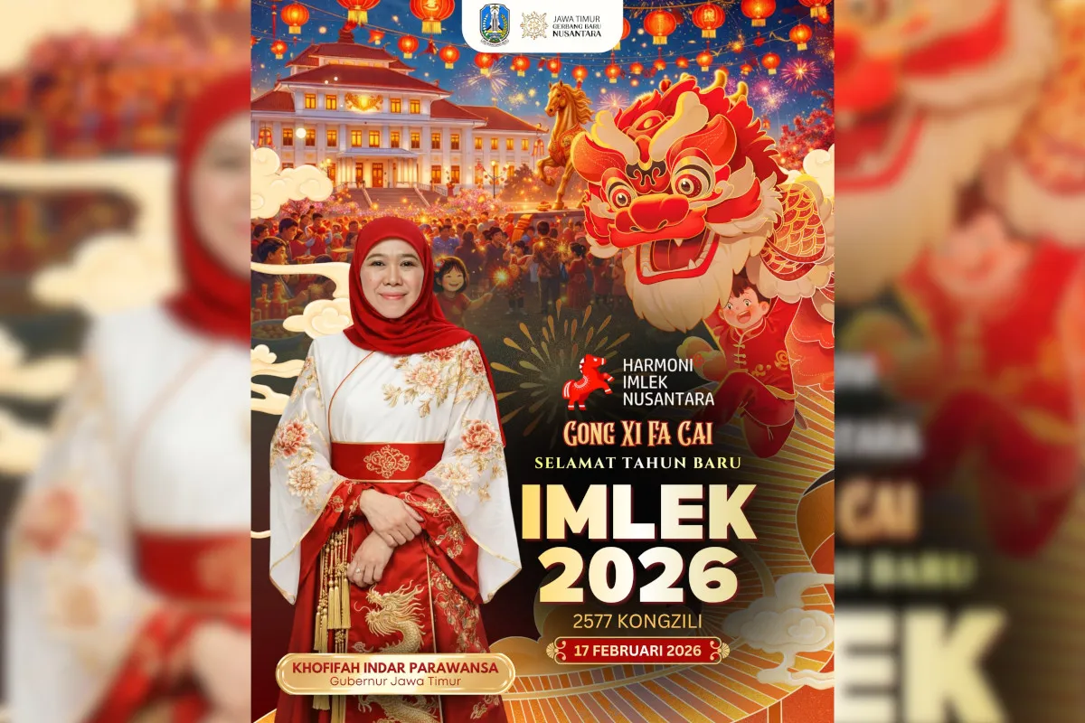 Gubernur Khofifah Ajak Masyarakat Jatim Rayakan Imlek dengan Toleransi dan Harmoni