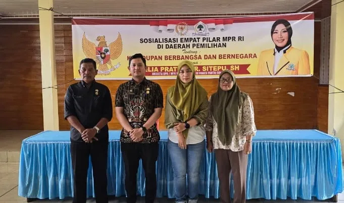Delia Pratiwi Sosialisasikan Empat Pilar Kebangsaan di Langkat