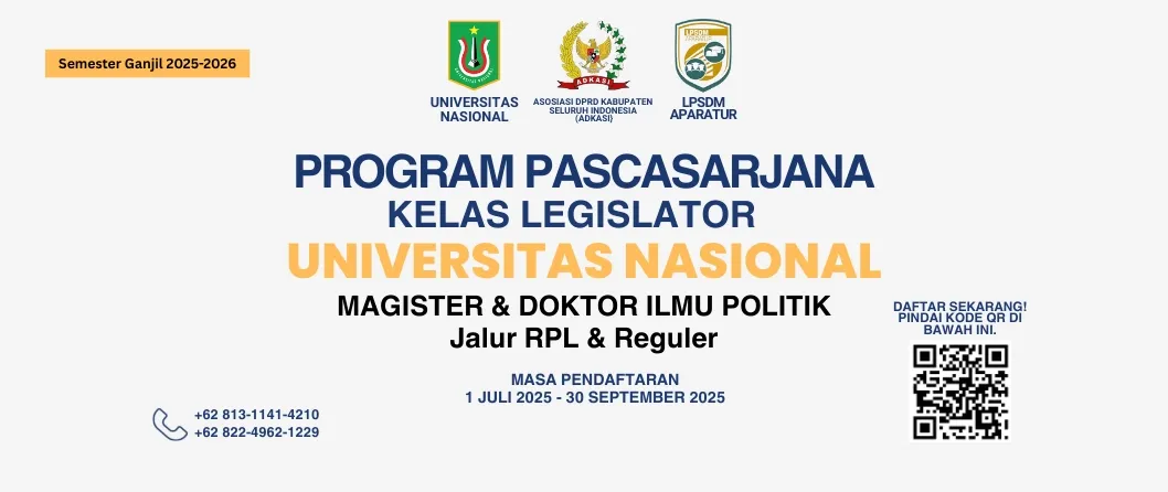 Universitas Nasional Luncurkan Program Pascasarjana Ilmu Politik untuk Legislator