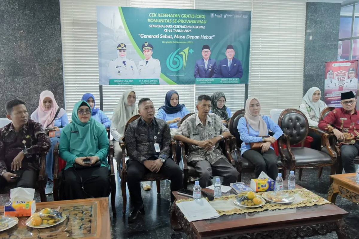 Pemkab Bengkalis Gelar Cek Kesehatan Gratis dan Donor Darah dalam HKN ke-61