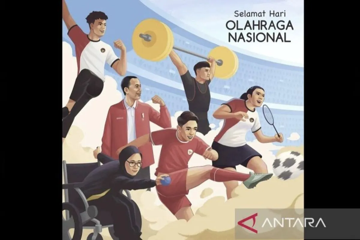 Jokowi Dorong Insan Olahraga Raih Prestasi di Hari Olahraga Nasional 2024