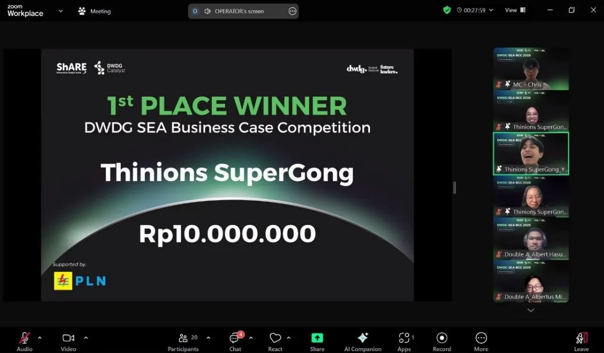 Mahasiswa ITB Raih Juara 1 DWDG 2025 dengan Solusi Bisnis Ramah Lingkungan