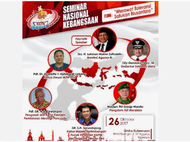 Seminar Kebangsaan KGPM Hadirkan Enam Tokoh Nasional untuk Bahas Toleransi