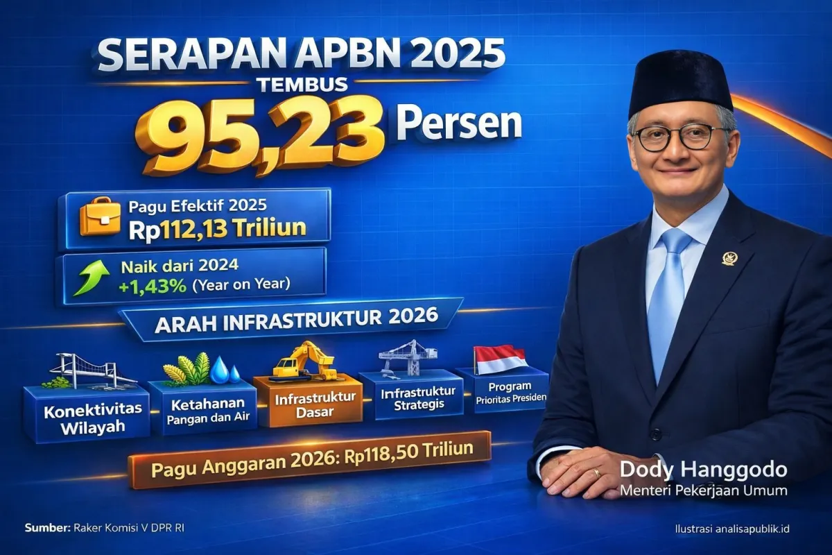 Serapan APBN 2025 Capai 95,23%, Pagu 2026 Diusulkan Rp118,50 Triliun
