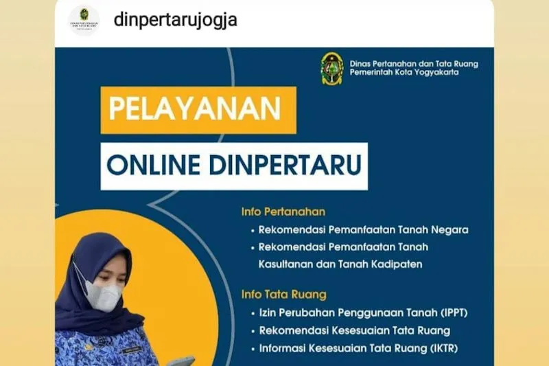 Pemerintah Kota Yogyakarta Luncurkan Layanan Pertanahan dan Tata Ruang Daring
