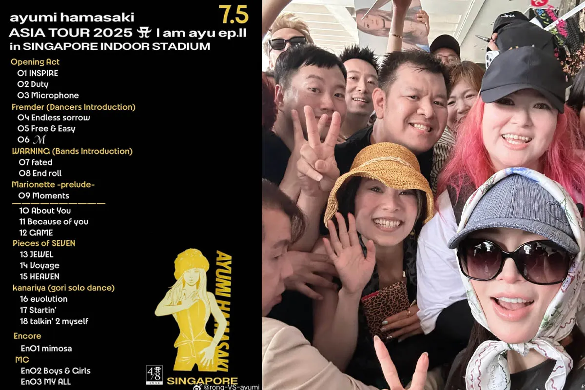Ayumi Hamasaki Sukses Gelar Konser Meriah di Singapura
