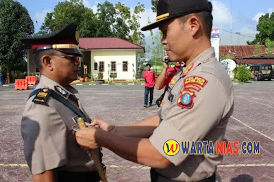 Serah Terima Jabatan Kasat Intelkam di Polres Nias Selatan