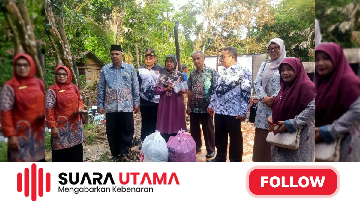 PGRI Padang Pariaman Berikan Bantuan Sembako kepada Korban Banjir