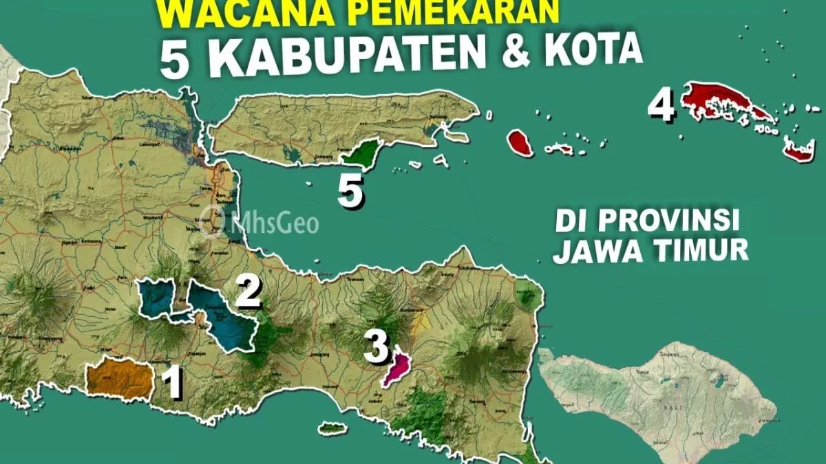 Pemekaran Lima Kabupaten dan Kota di Jawa Timur Masih Menunggu Persetujuan Pemerintah Pusat