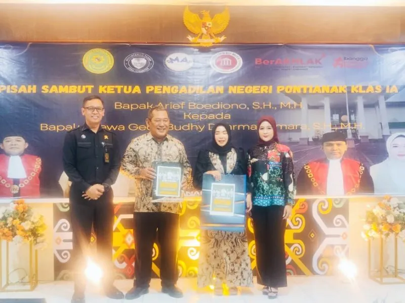 Serah Terima Kepemimpinan di PN Pontianak, Komitmen Pelayanan Hukum Diperkuat