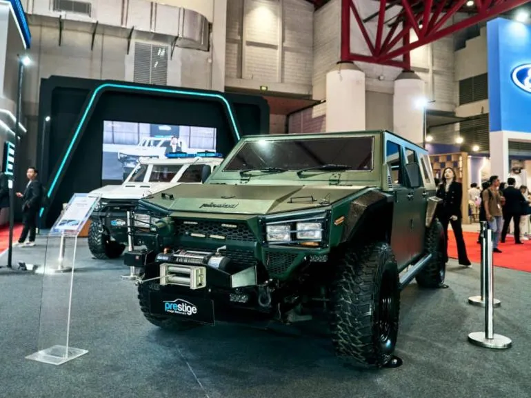 Prestige Image Motorcars Pamer Pindad Maung MV1 dan MV2 4x4 di IIMS 2026