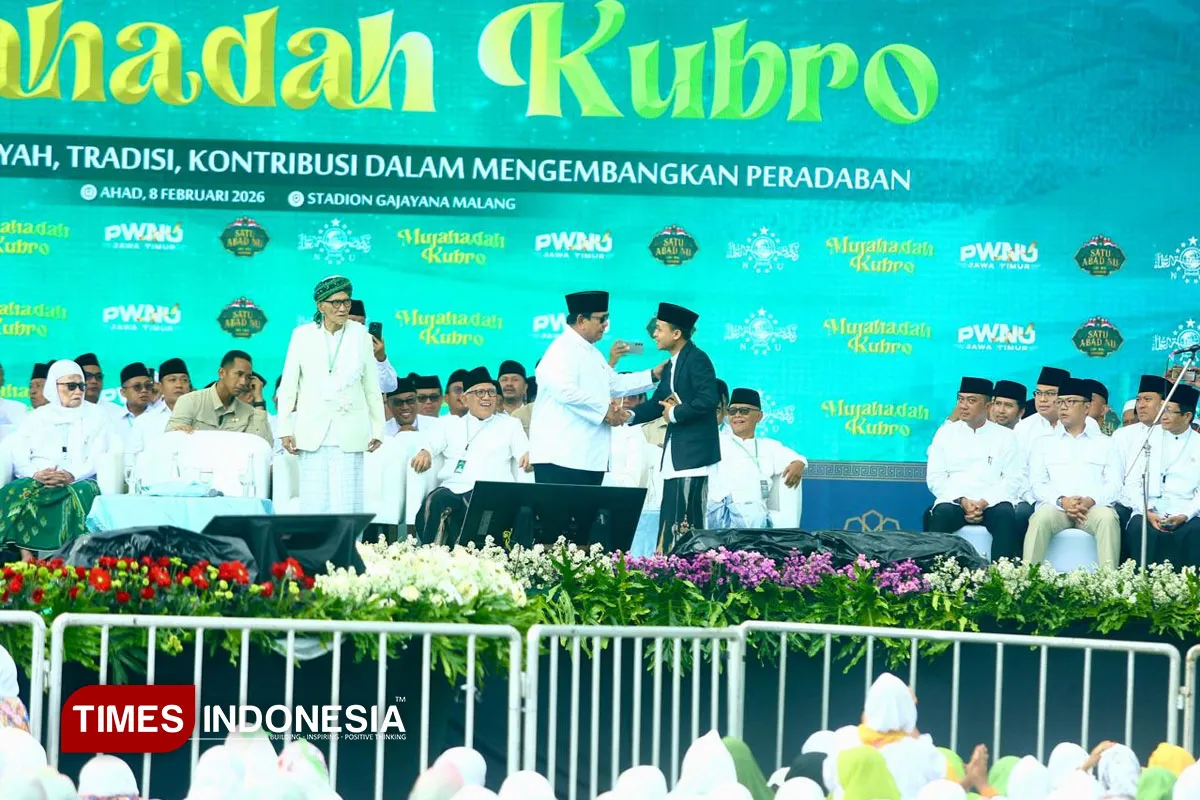 Prabowo Sanjung Toleransi Beragama dalam Harlah 1 Abad NU di Jatim