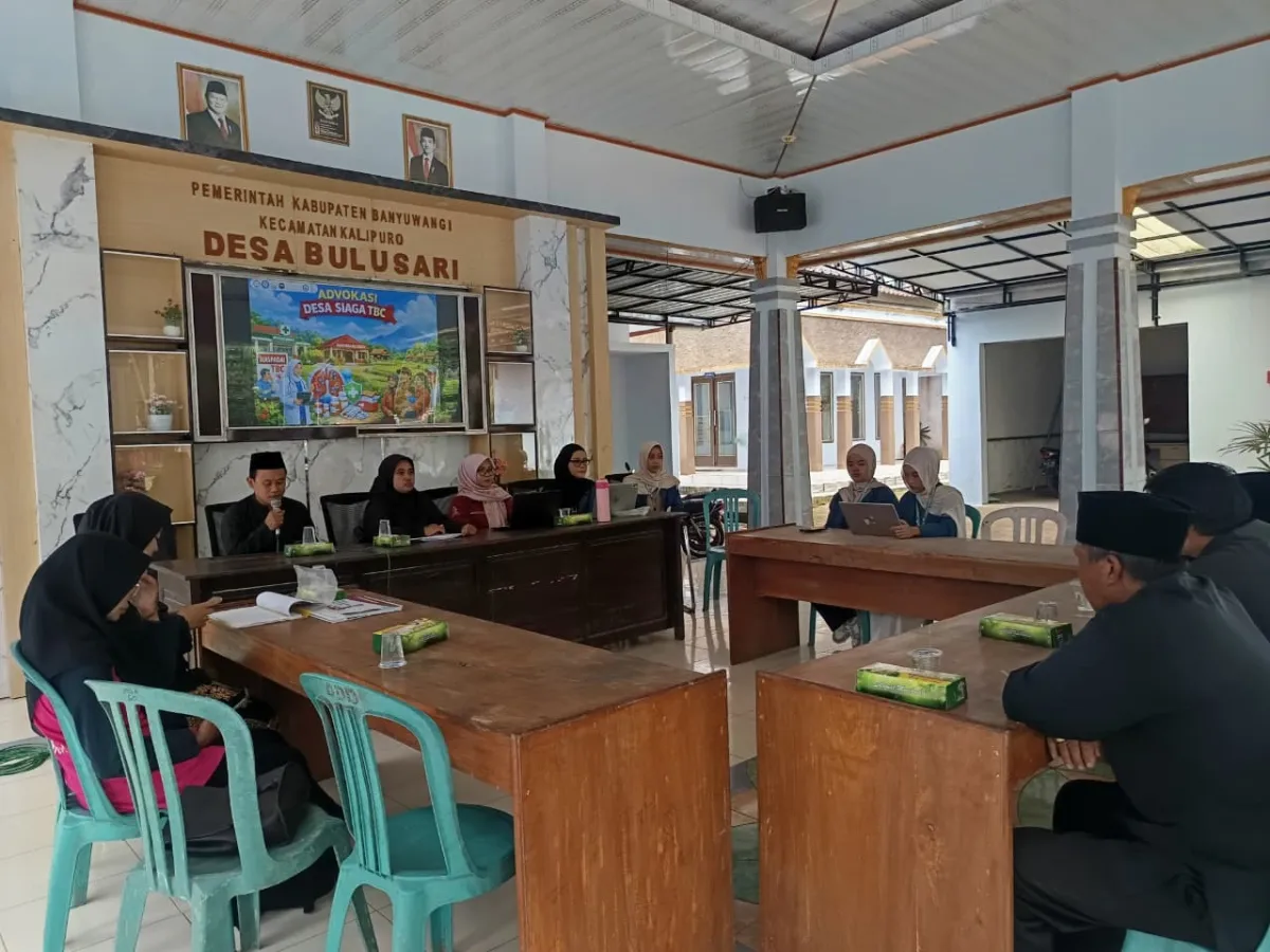 Mahasiswa FIKKIA UNAIR Gelar Advokasi Desa Siaga TBC di Bulusari