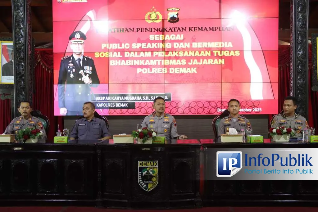 Kapolres Demak Latih Bhabinkamtibmas Tingkatkan Kemampuan Public Speaking dan Media Sosial