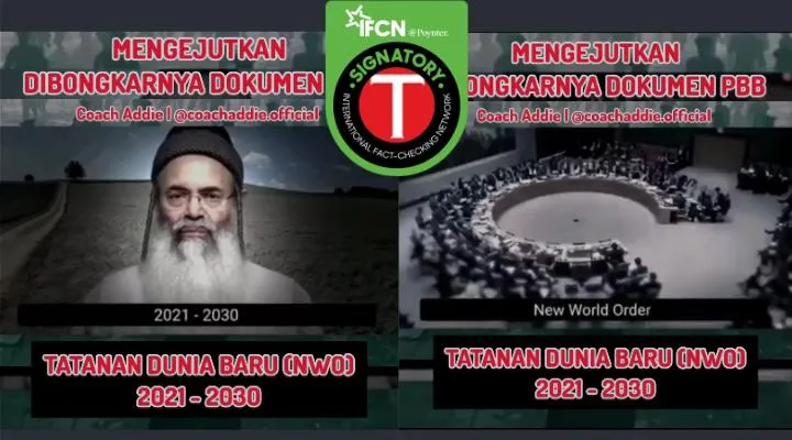 Klarifikasi Terkait Klaim PBB Memiliki Dokumen Tatanan Dunia Baru 2021-2030