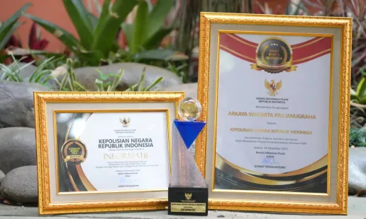Polri Raih Penghargaan Badan Publik Terbaik dalam Monev KIP 2025