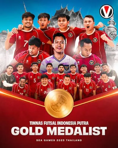 Timnas Futsal Indonesia Raih Emas SEA Games 2025 Usai Kalahkan Thailand 6-1