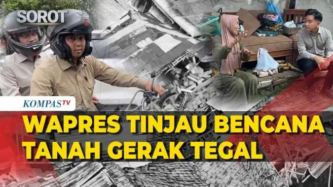 Wapres Gibran Tinjau Pengungsi dan Dampak Bencana Tanah Gerak di Tegal