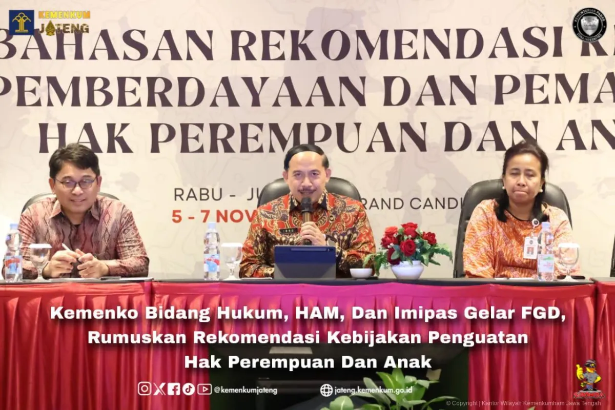 Kemenko Hukum Gelar FGD untuk Penguatan Hak Perempuan dan Anak