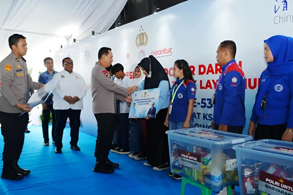 Kapolri Dukung Perjuangan Buruh dalam HUT KSPSI ke-53