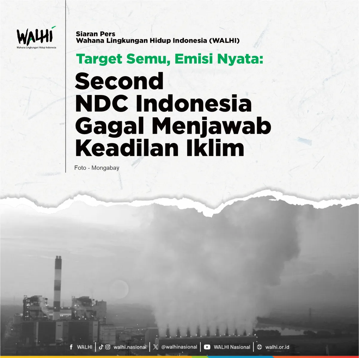 Kritik Terhadap Second NDC Indonesia: Keadilan Iklim yang Terabaikan