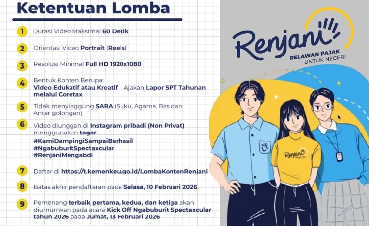 DJP Selenggarakan Lomba Video Kreatif untuk Relawan Pajak
