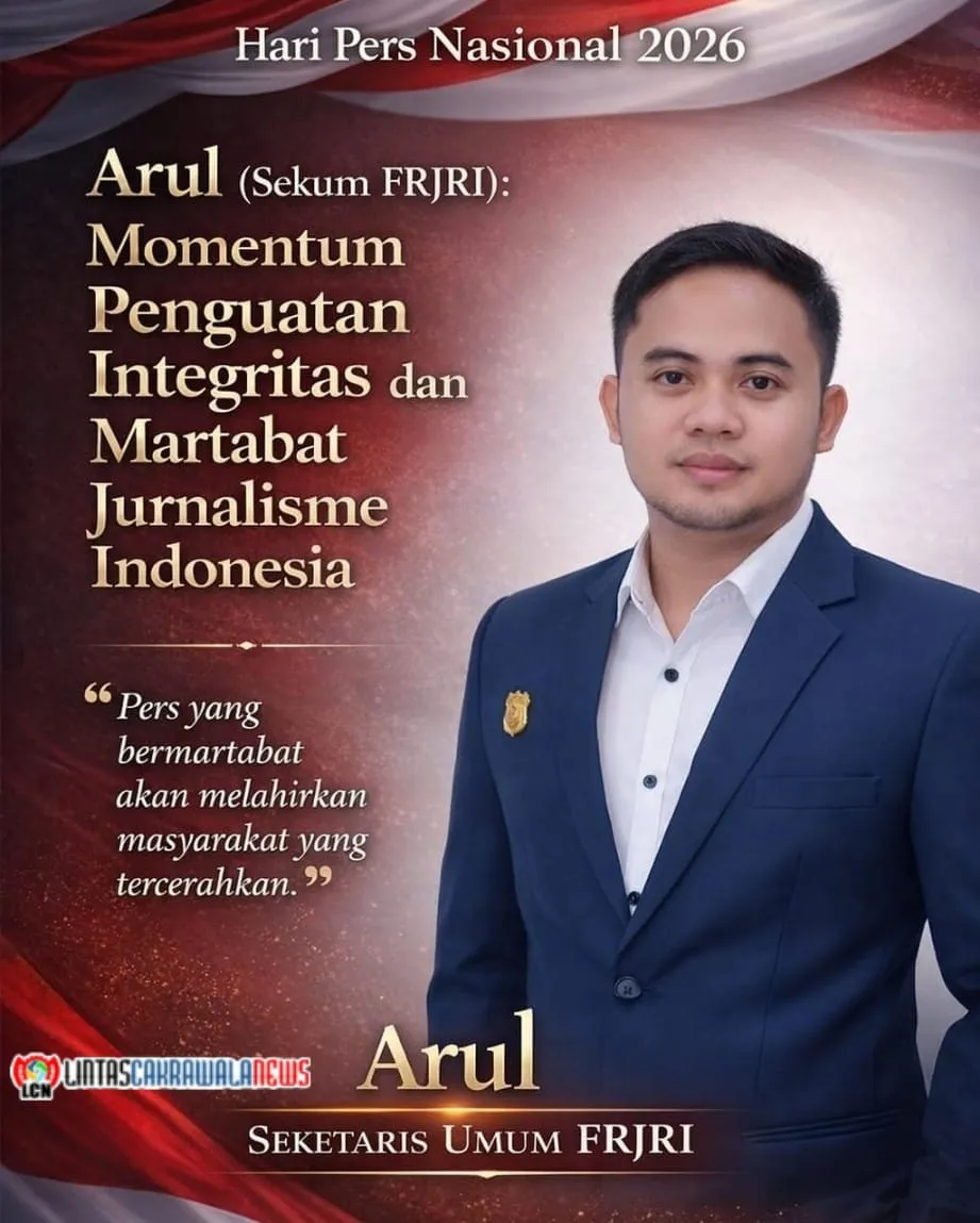 Arul FRJRI: HPN 2026 Momentum Penguatan Integritas Jurnalisme