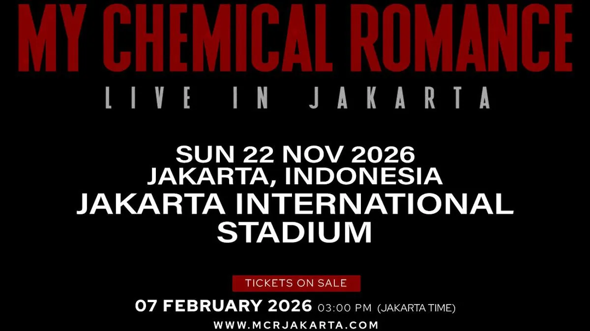 Tiket Konser My Chemical Romance Jakarta Resmi Dijual Mulai Hari Ini