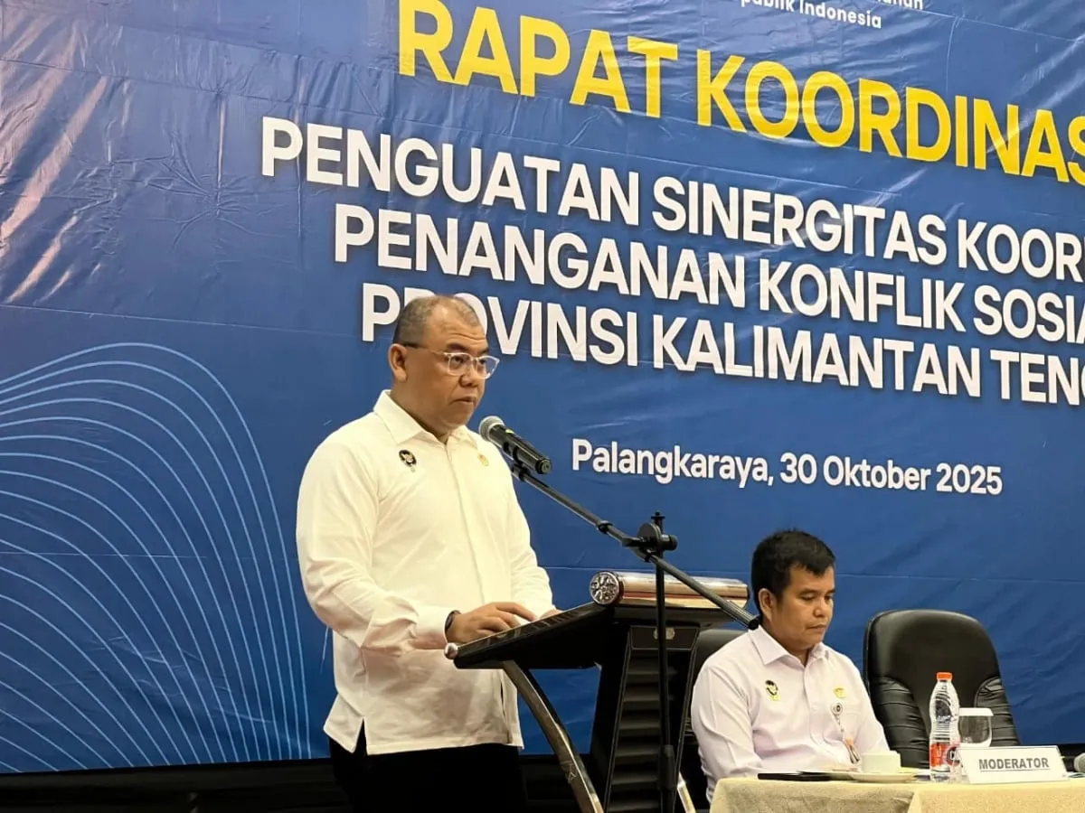 Kemenko Polkam Tingkatkan Sinergi Penanganan Konflik dan Program Makan Bergizi di Kalteng