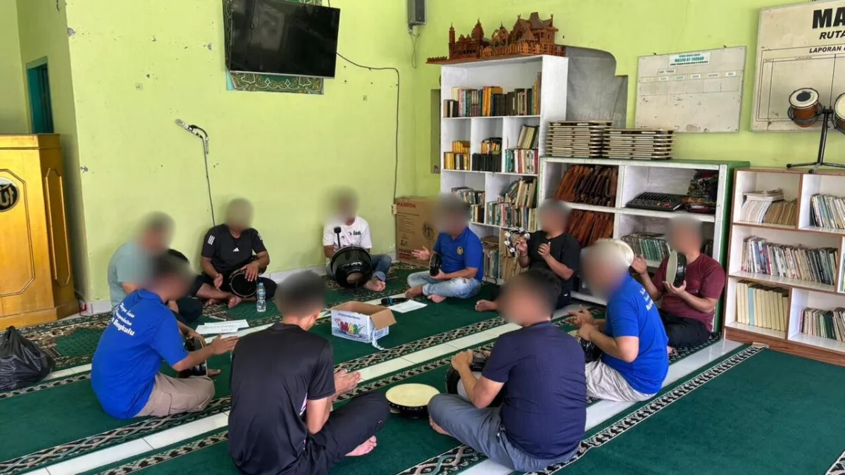 Rutan Bengkulu Gelar Latihan Hadroh untuk Pembinaan Rohani Warga Binaan