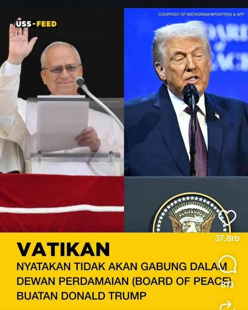 Paus Leo XIV Menolak Bergabung dengan Dewan Perdamaian Trump demi Kemanusiaan