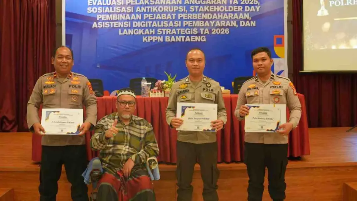 Polres Jeneponto Raih Tiga Penghargaan di KPPN Bantaeng