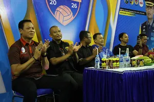 Kapolres Tulungagung Saksikan Semi Final Kejurprov Bola Voli U-18 Se-Jawa Timur