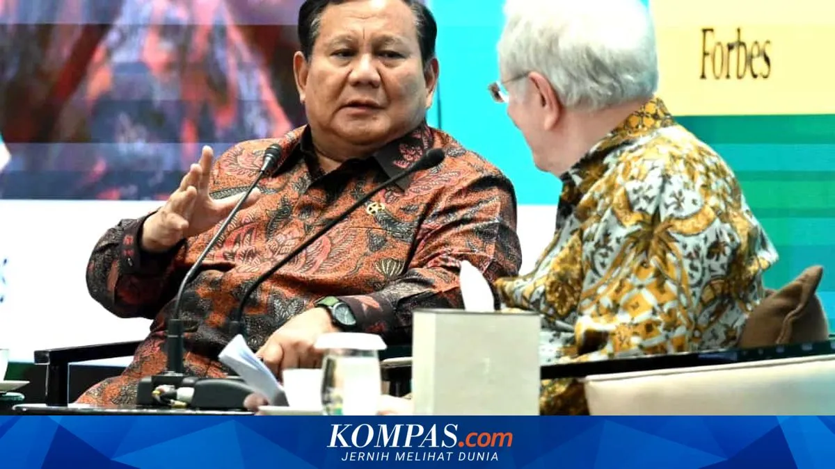 Prabowo Jelaskan Inspirasi Program Makan Bergizi Gratis di Konferensi Forbes