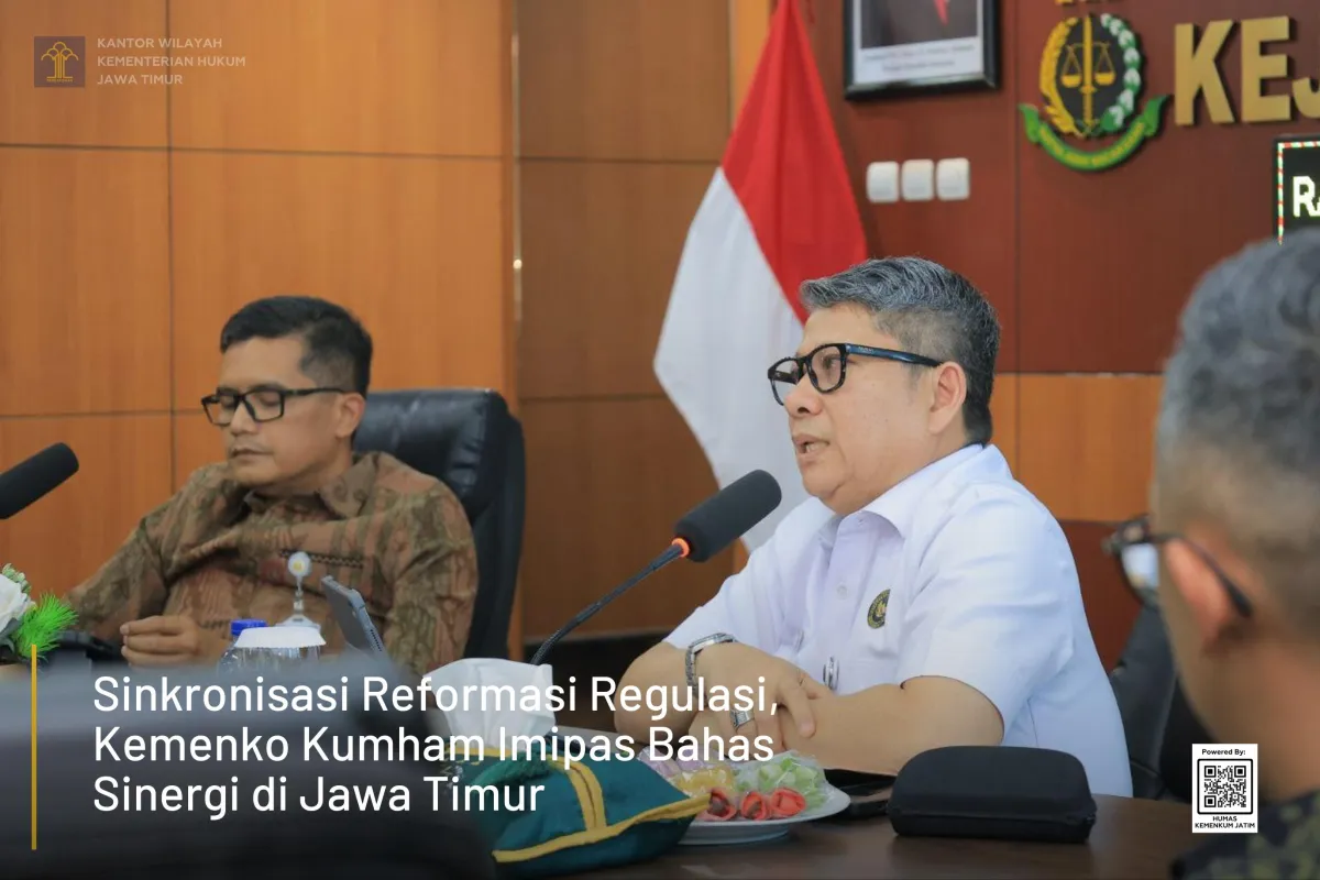 Kemenko Kumham Imipas Gelar Sinkronisasi Regulasi di Jawa Timur