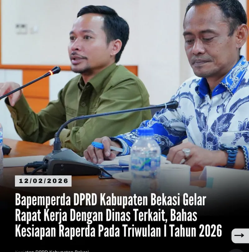 Bapemperda DPRD Bekasi Siapkan Raperda Triwulan I 2026 Secara Matang