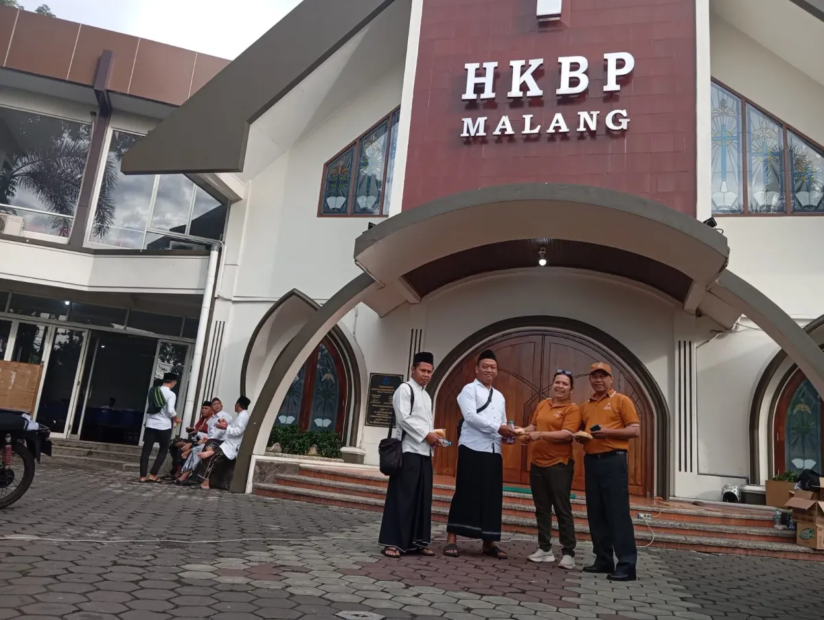 Gereja HKBP Malang Sambut Hangat Warga Nahdliyin di Perayaan Harlah NU