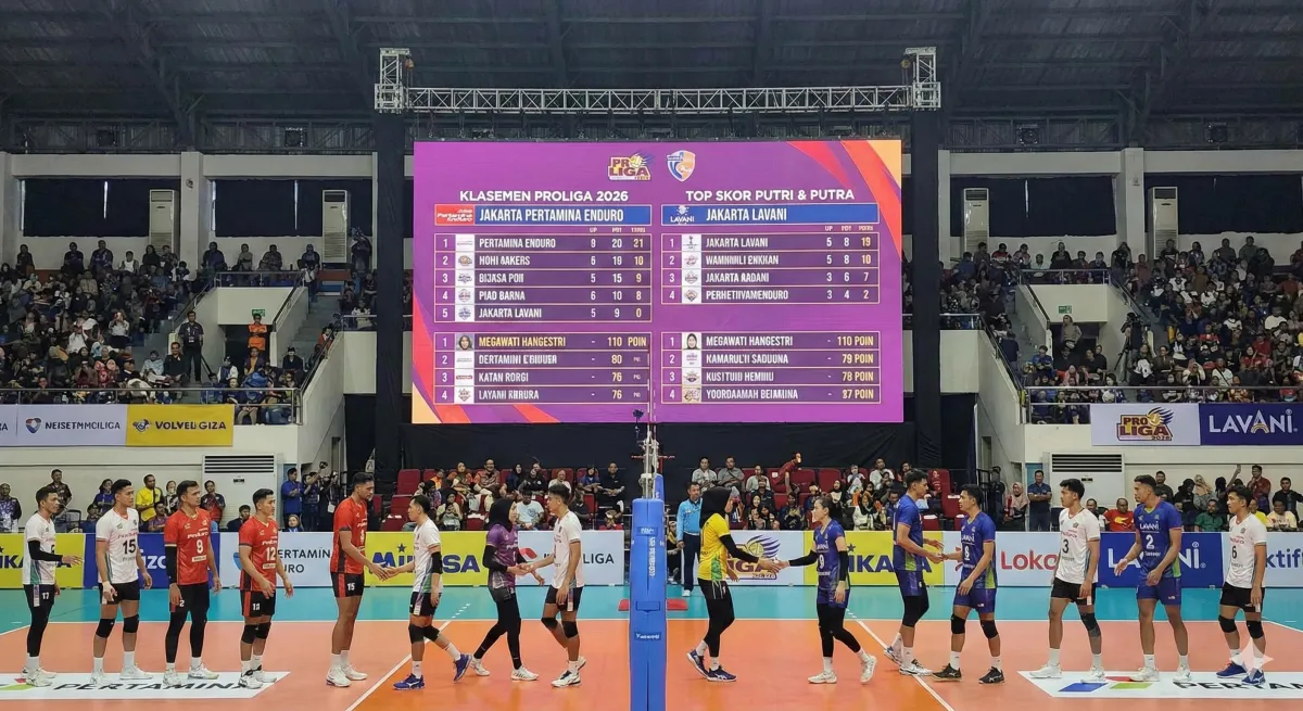 Pertamina Enduro dan LavAni Dominasi Klasemen Proliga 2026