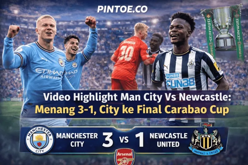 Manchester City Melaju ke Final Carabao Cup setelah Kalahkan Newcastle 3-1
